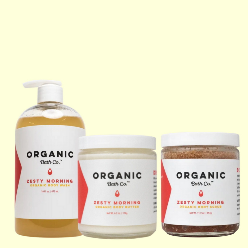 Zesty Morning Organic Bath Gift Set